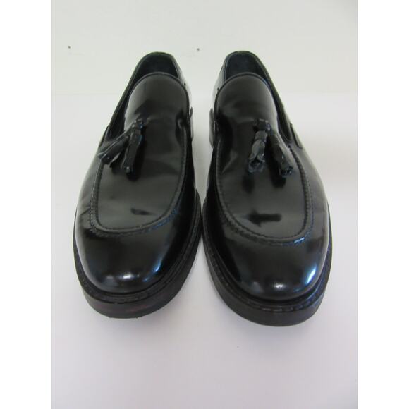 CABANI Black Patent Leather 41 (US 8) Tassels Slip On Men\'s Dress Loafers main image 4
